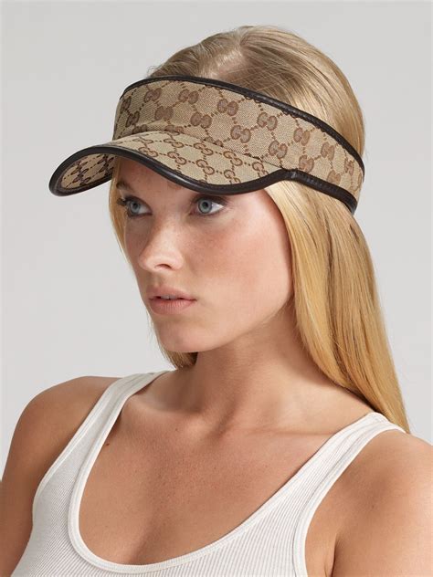 gucci visor hat womens|gucci winter hats for women.